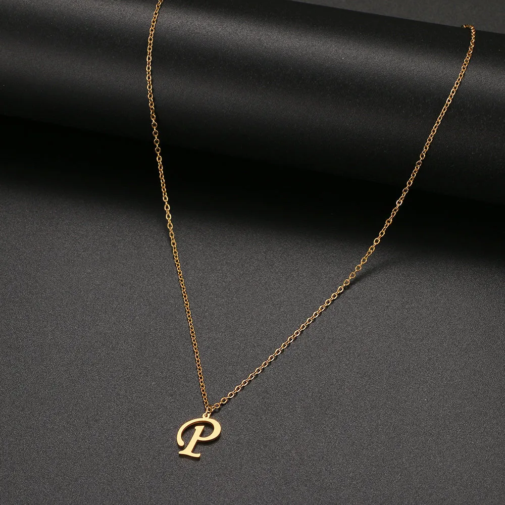 unisex necklaces alphabet initial pendants personalised couple necklace ✈️ free.shipping
