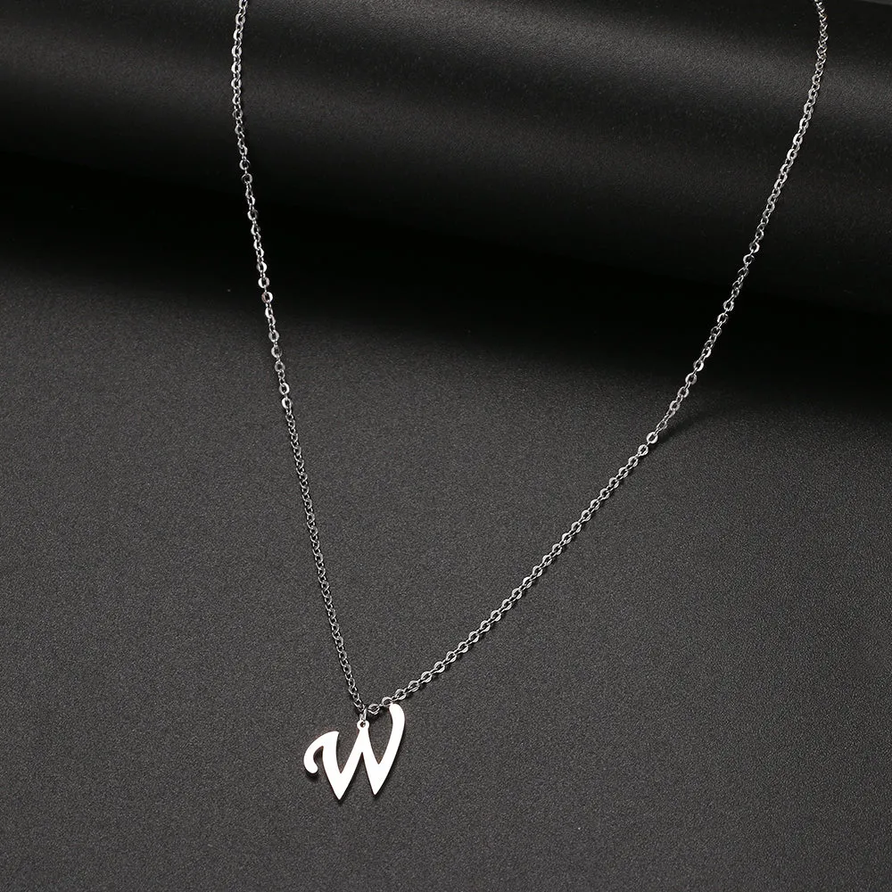 unisex necklaces alphabet initial pendants personalised couple necklace ✈️ free.shipping
