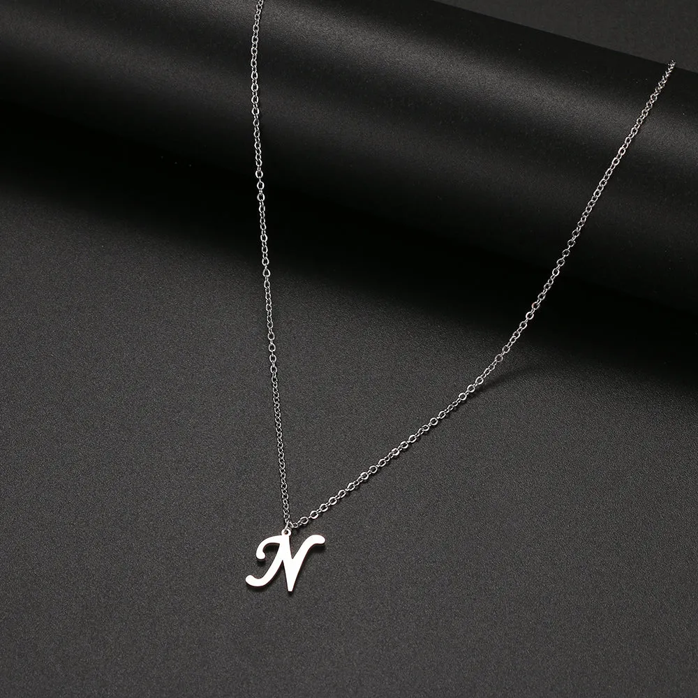 unisex necklaces alphabet initial pendants personalised couple necklace ✈️ free.shipping