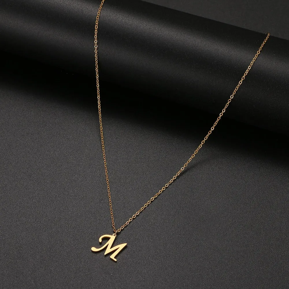 unisex necklaces alphabet initial pendants personalised couple necklace ✈️ free.shipping