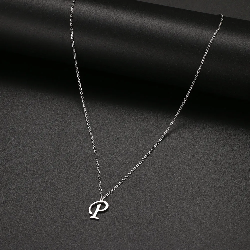 unisex necklaces alphabet initial pendants personalised couple necklace ✈️ free.shipping