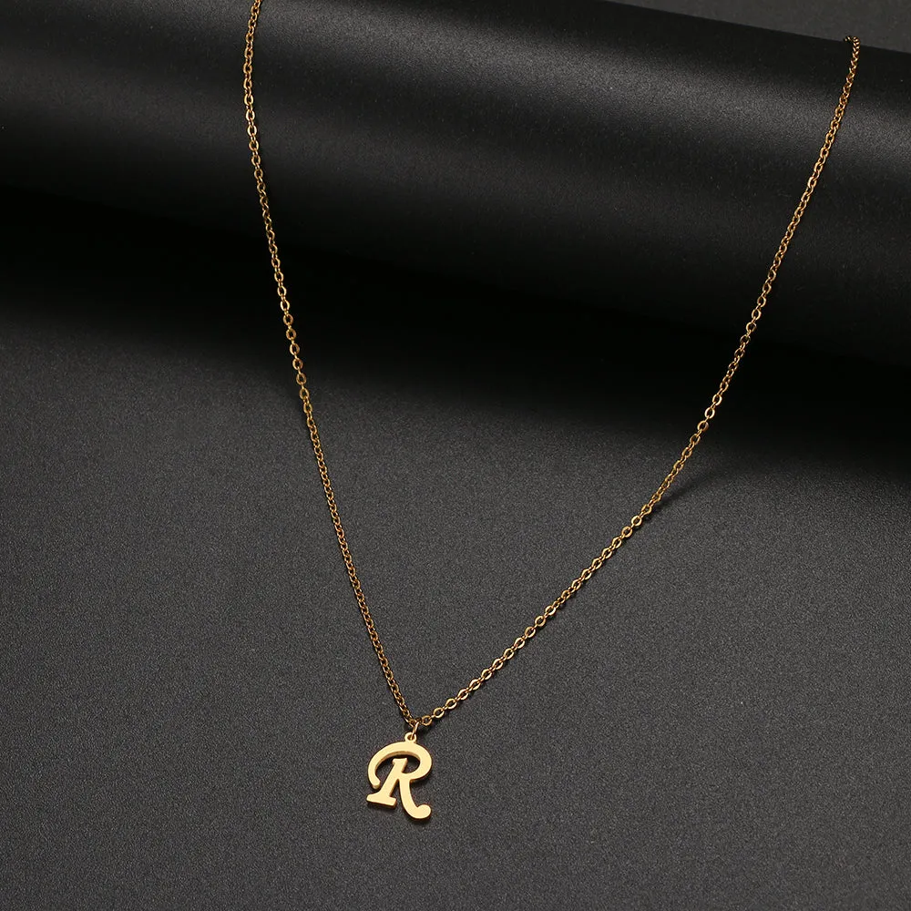 unisex necklaces alphabet initial pendants personalised couple necklace ✈️ free.shipping