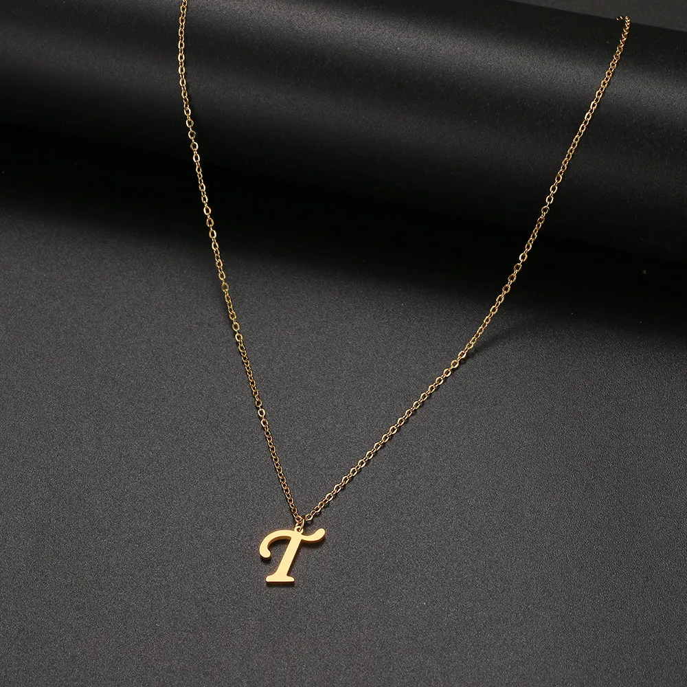unisex necklaces alphabet initial pendants personalised couple necklace ✈️ free.shipping