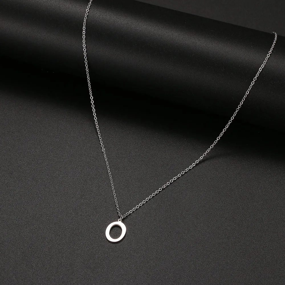 unisex necklaces alphabet initial pendants personalised couple necklace ✈️ free.shipping