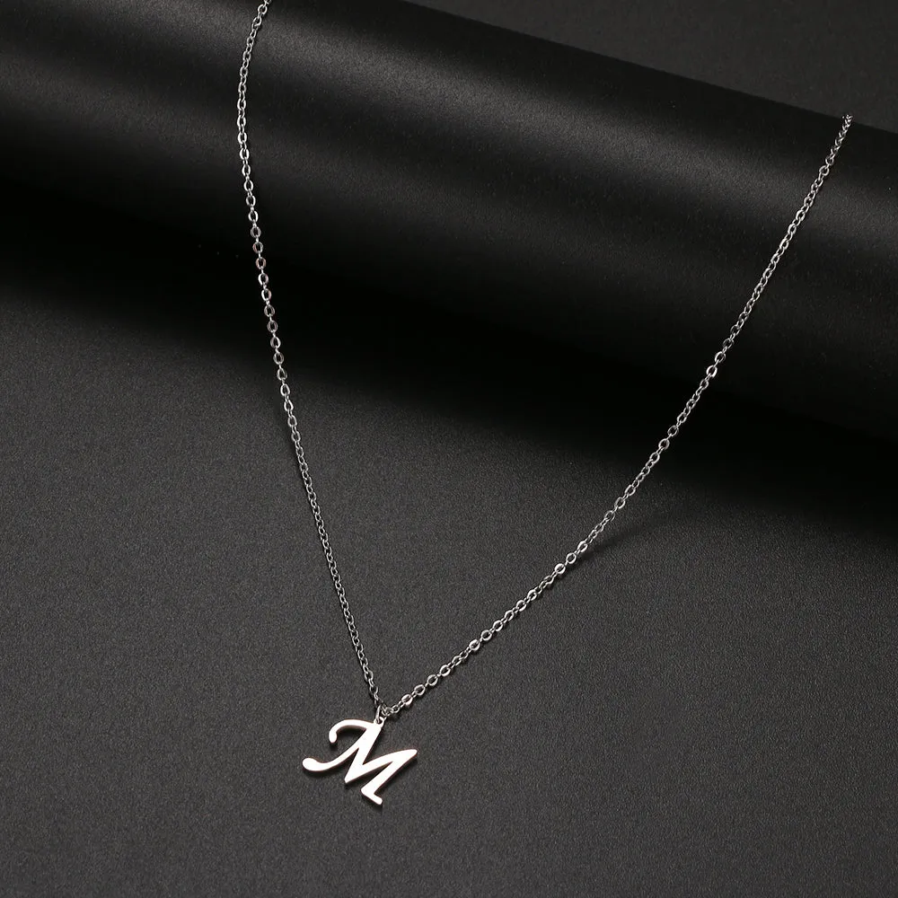unisex necklaces alphabet initial pendants personalised couple necklace ✈️ free.shipping