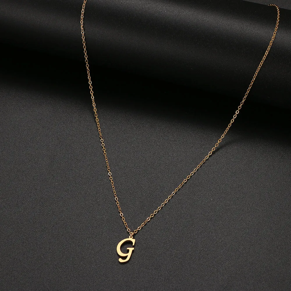 unisex necklaces alphabet initial pendants personalised couple necklace ✈️ free.shipping