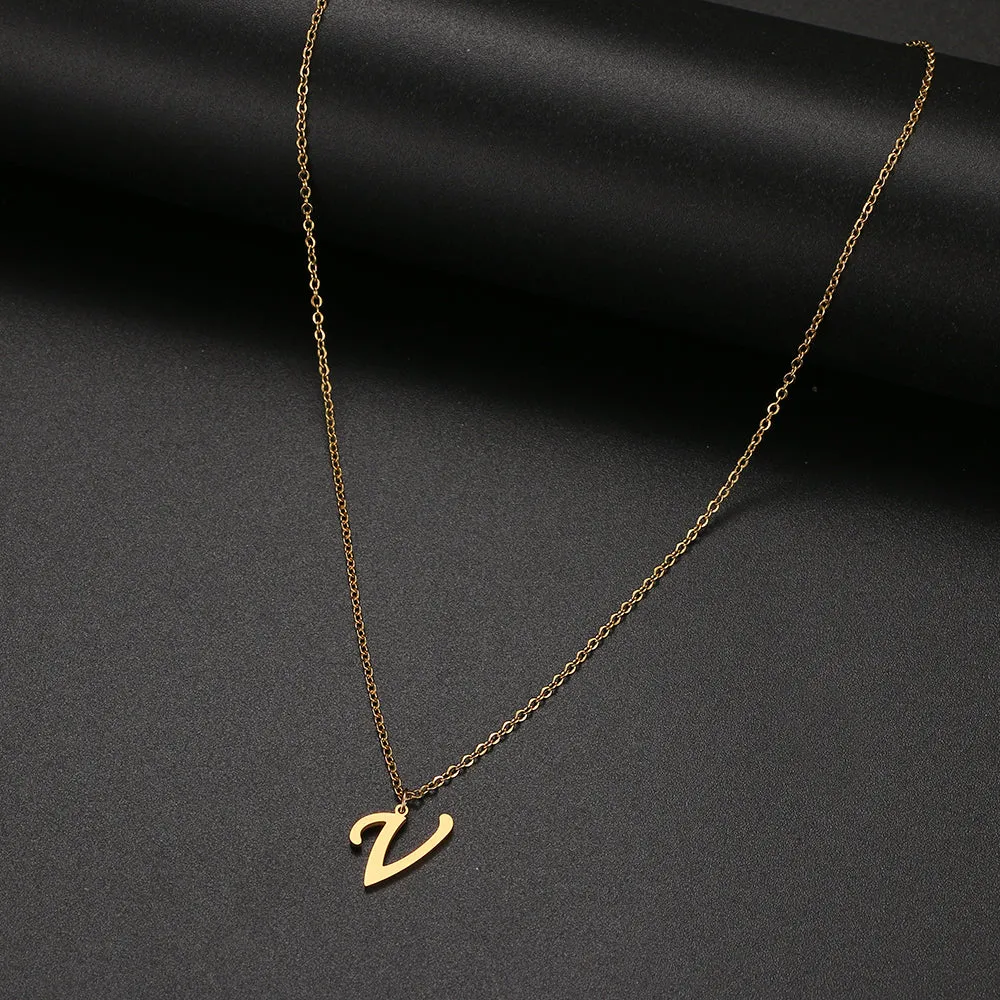 unisex necklaces alphabet initial pendants personalised couple necklace ✈️ free.shipping