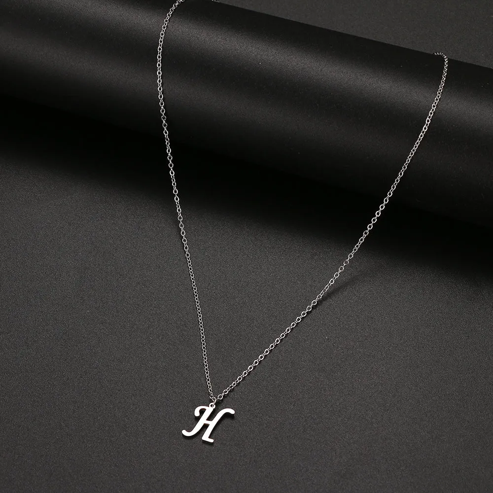 unisex necklaces alphabet initial pendants personalised couple necklace ✈️ free.shipping