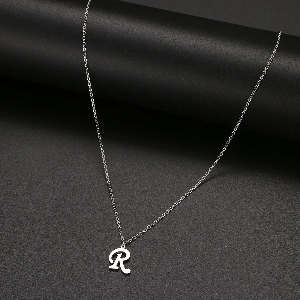 unisex necklaces alphabet initial pendants personalised couple necklace ✈️ free.shipping