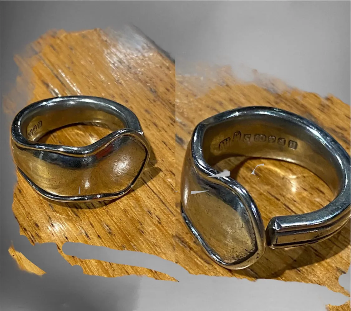 Vintage EPNS Spoon Rings