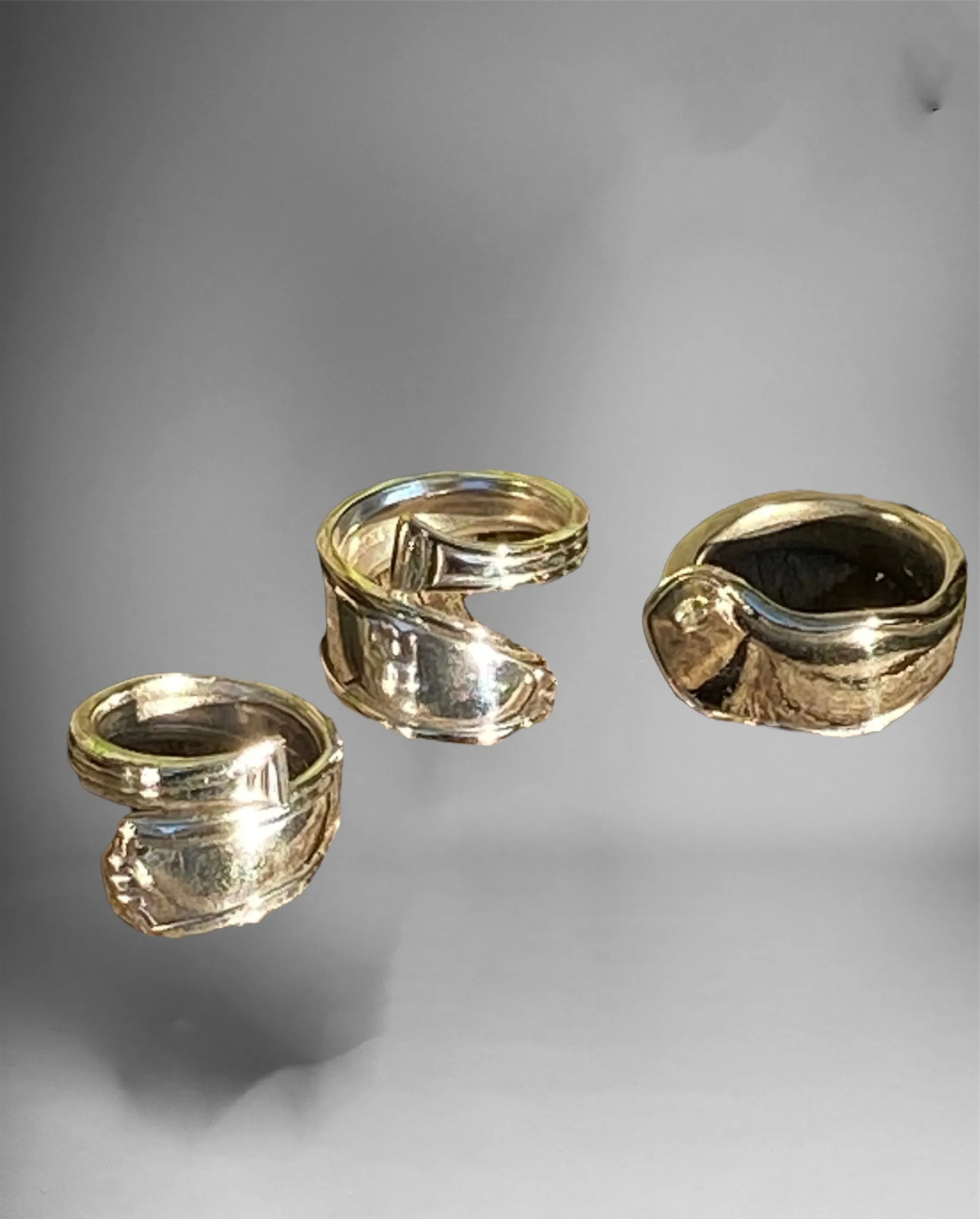 Vintage EPNS Spoon Rings