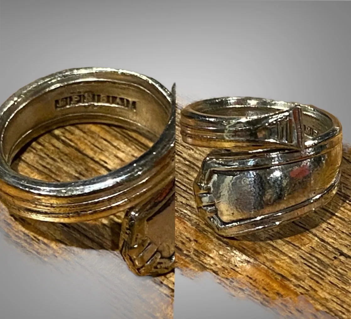 Vintage EPNS Spoon Rings