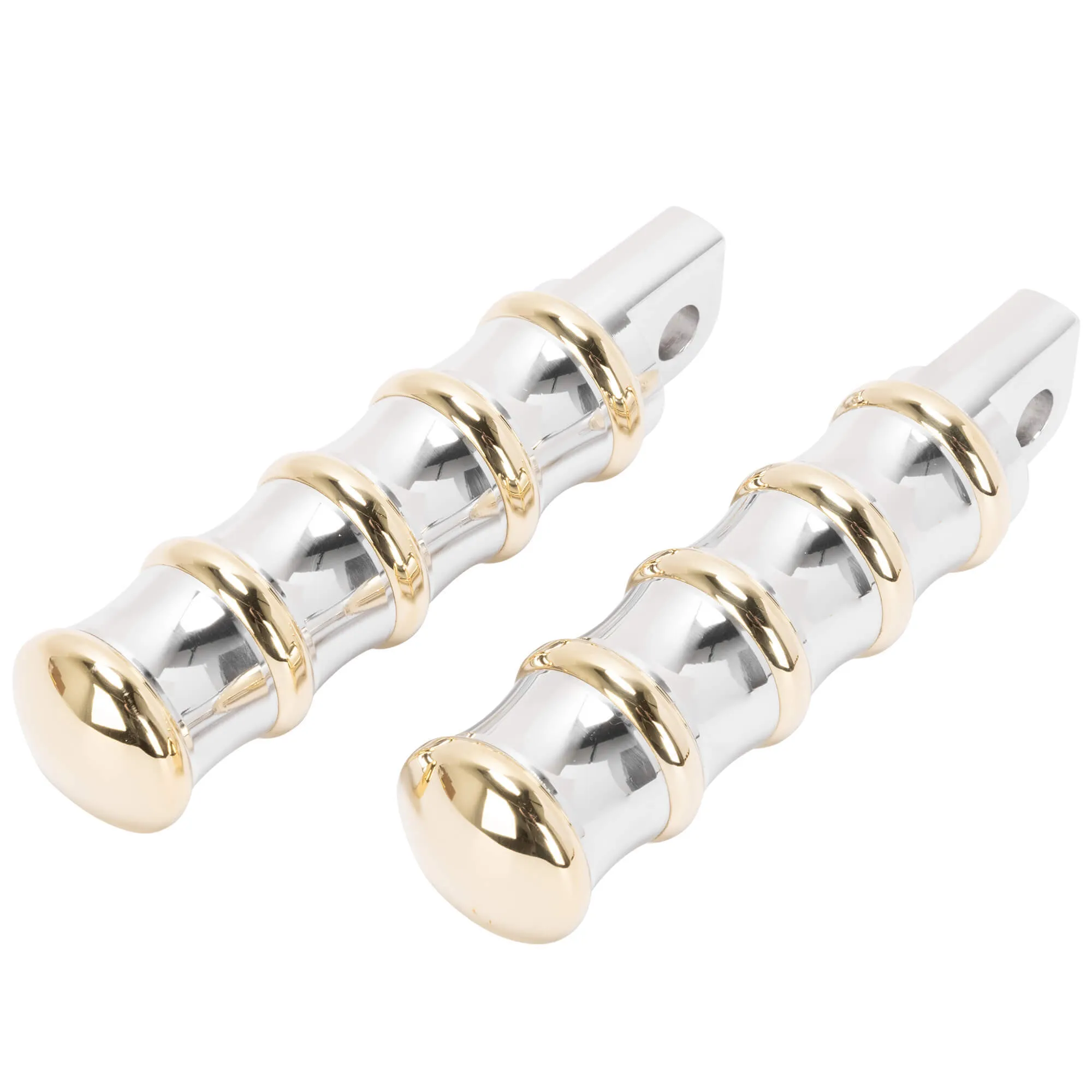 Vintage Line Foot Pegs - Auminum & Brass