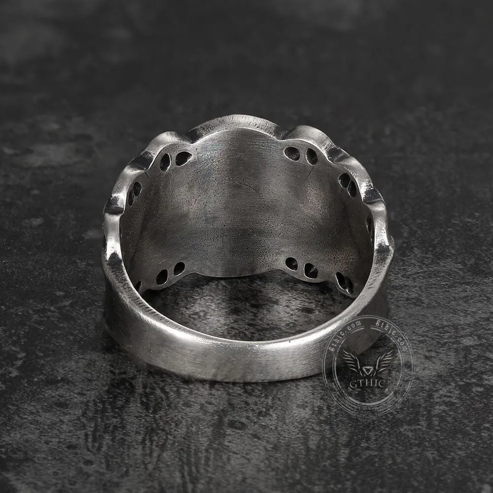 Vintage Northern Pirate Compass Sterling Silver Marine Ring