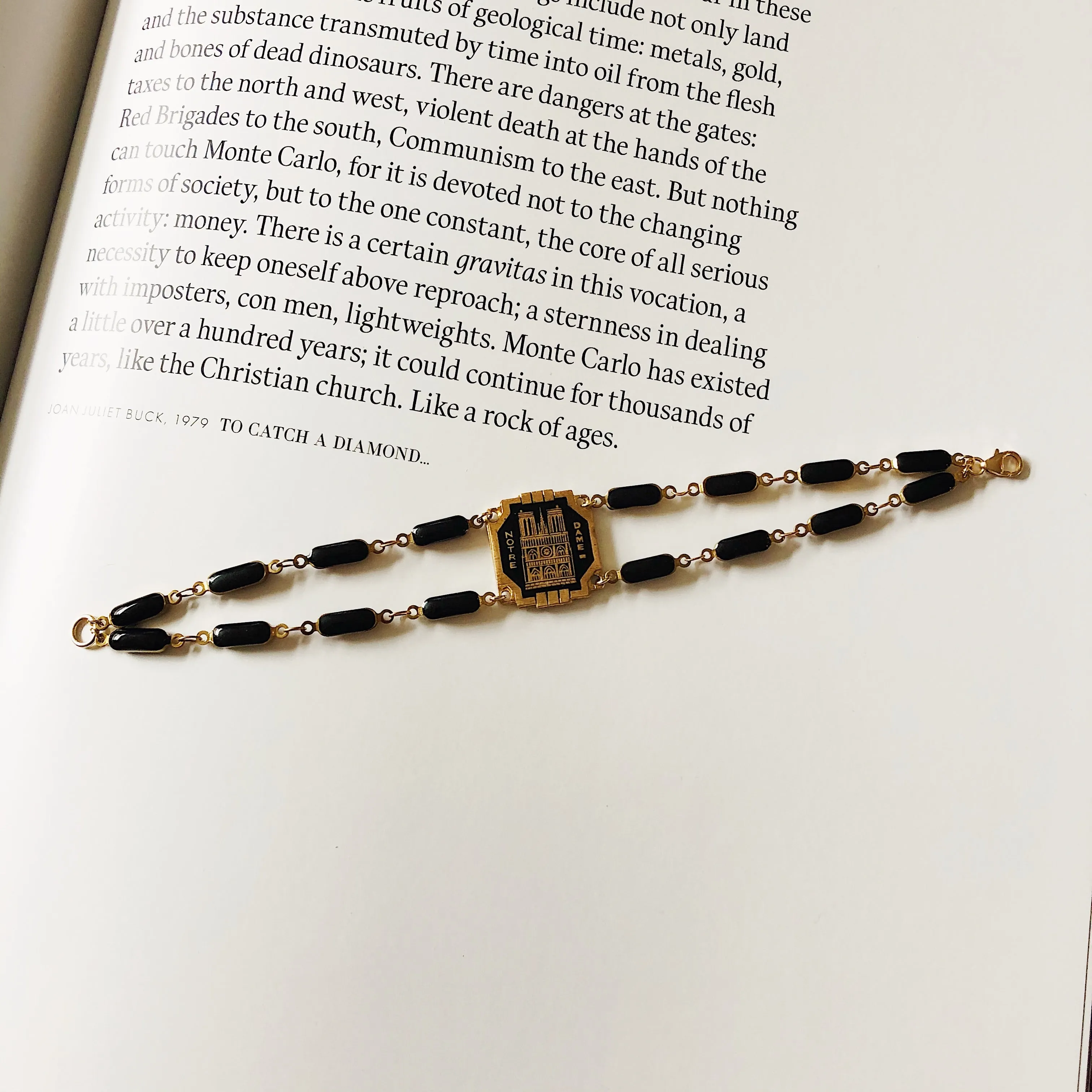 VINTAGE NOTRE DAME PENDENT BRACELET