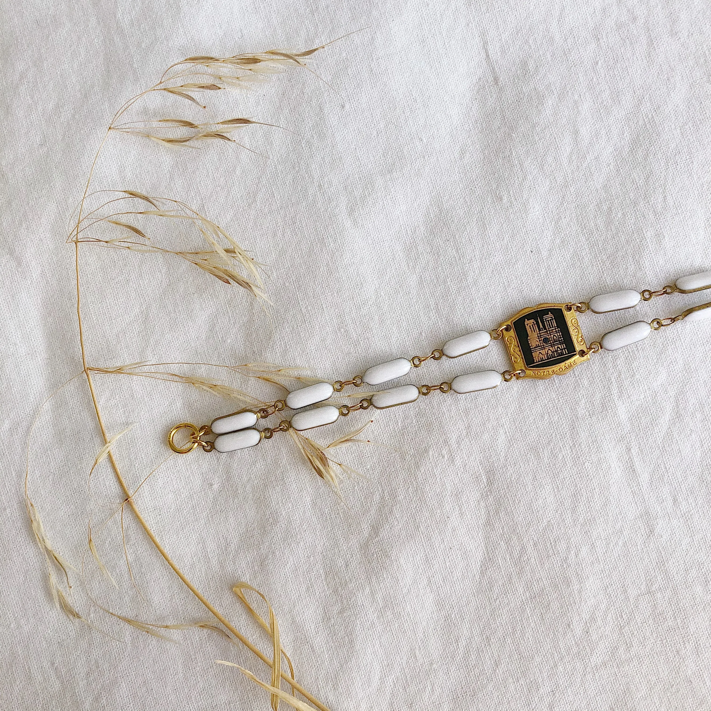VINTAGE NOTRE DAME PENDENT BRACELET