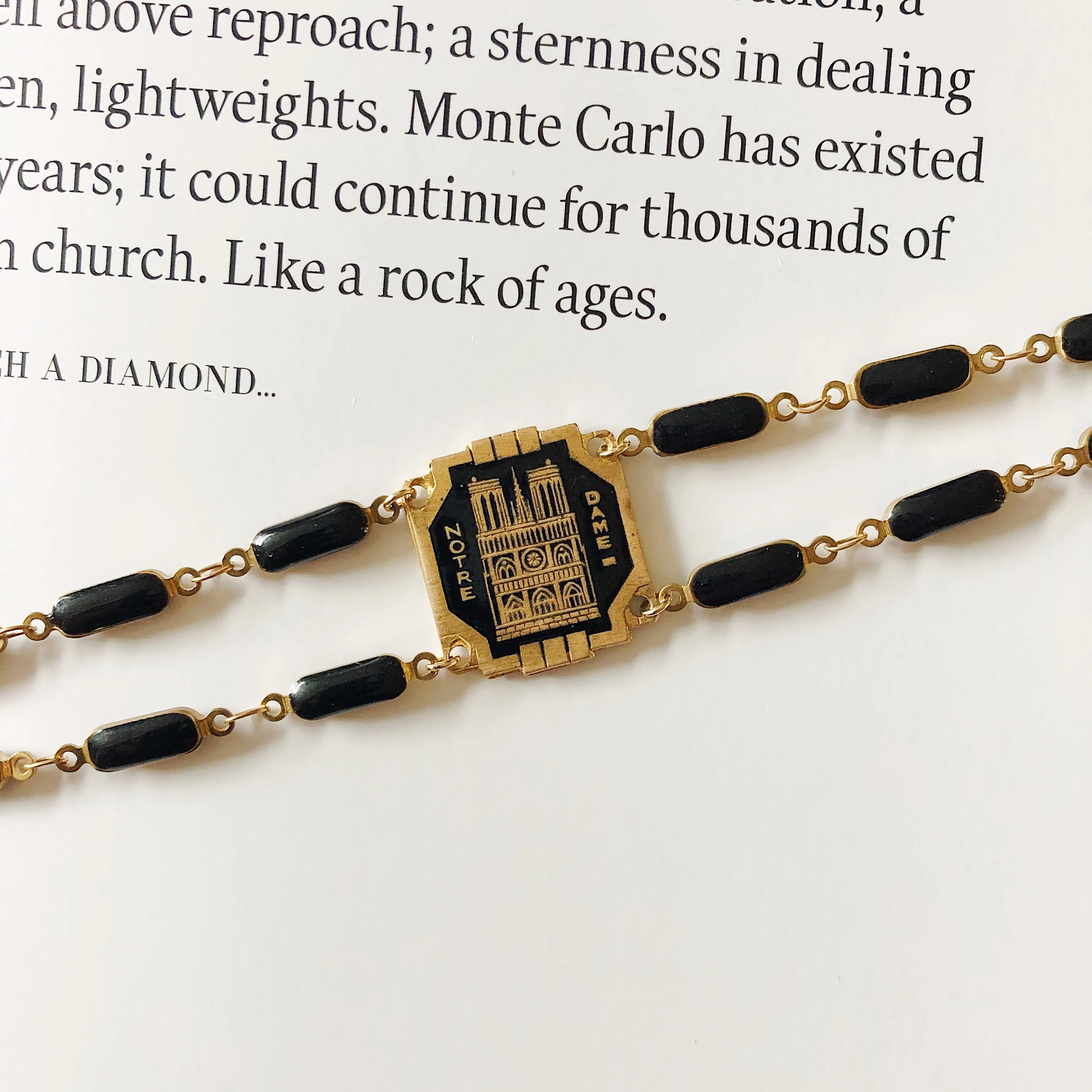 VINTAGE NOTRE DAME PENDENT BRACELET