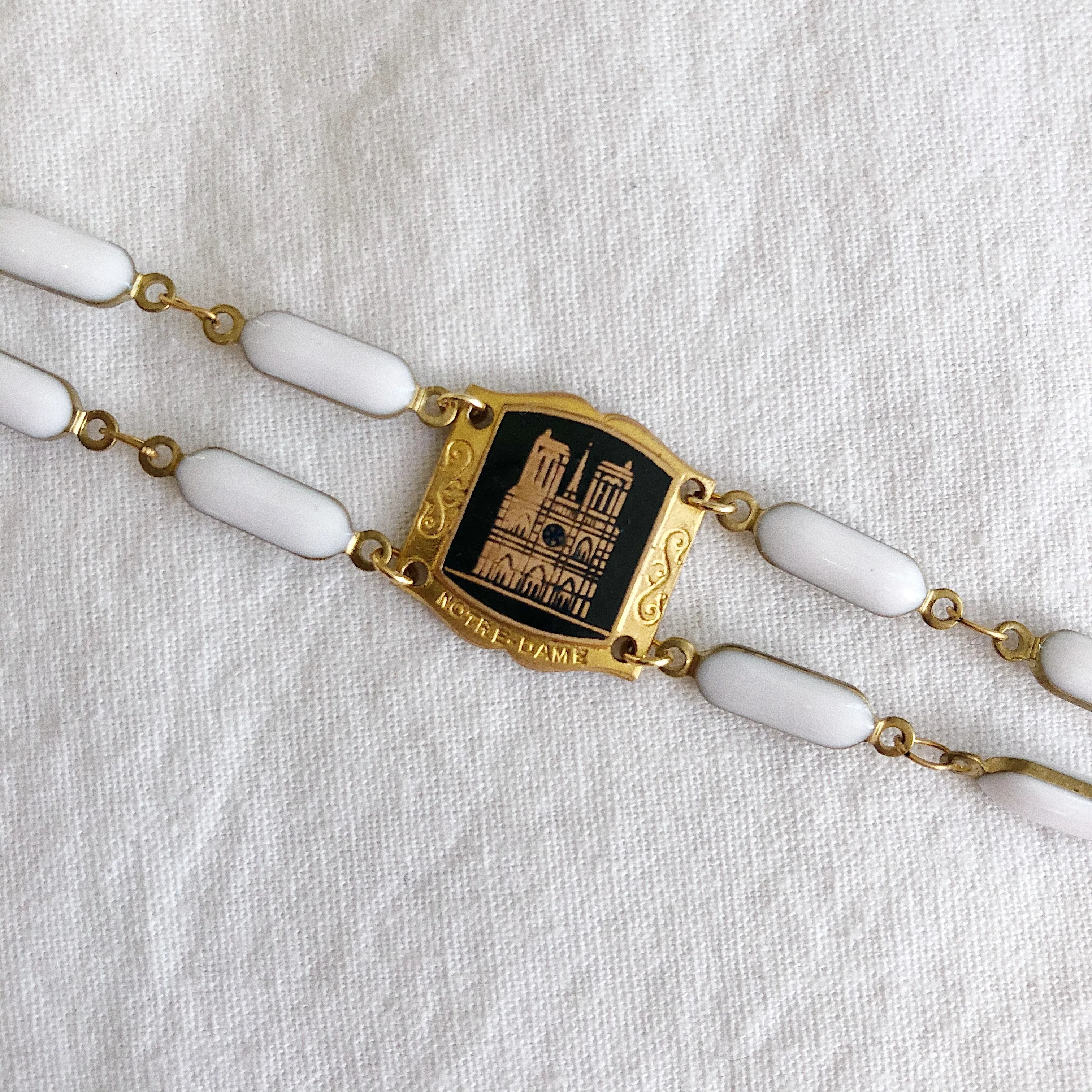 VINTAGE NOTRE DAME PENDENT BRACELET
