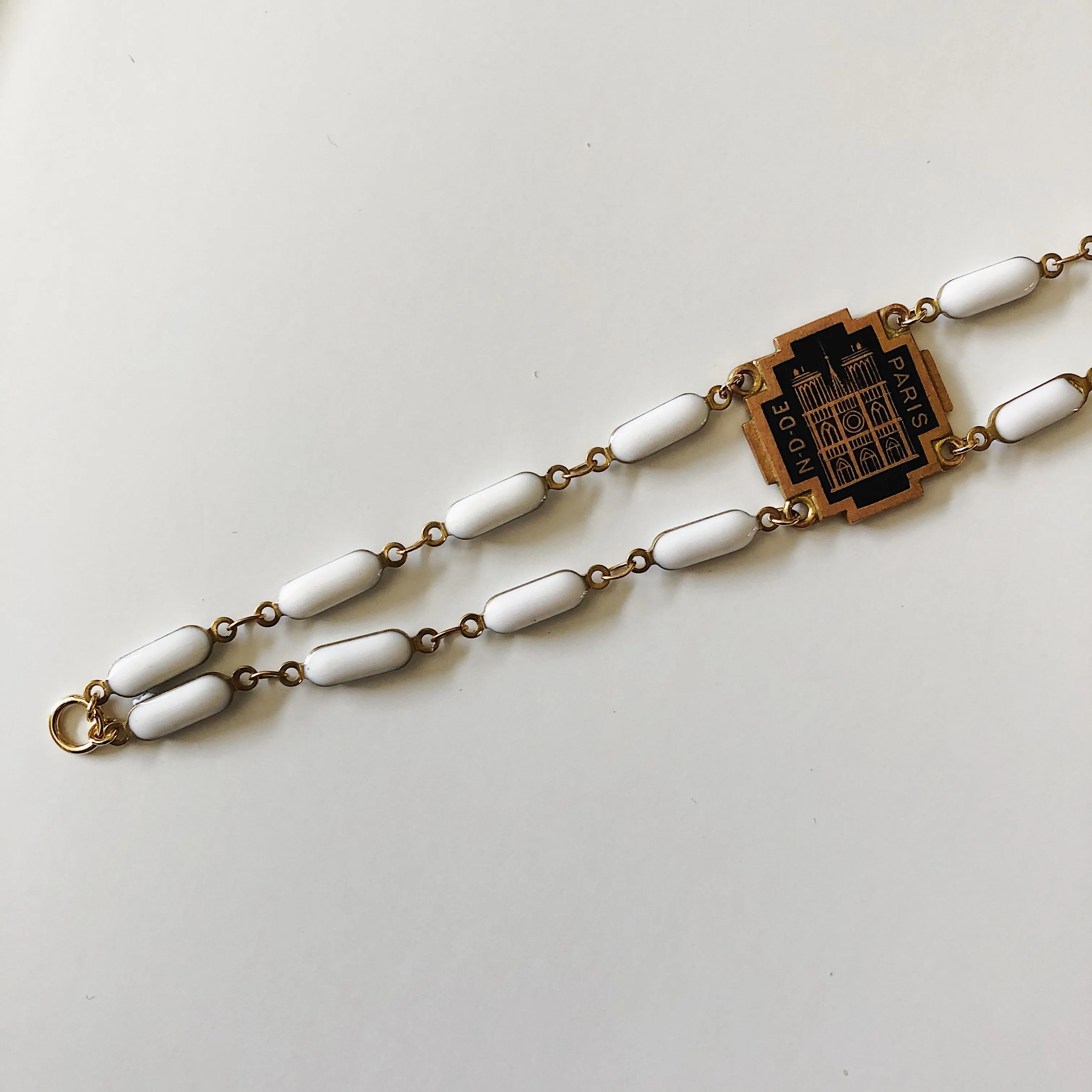 VINTAGE NOTRE DAME PENDENT BRACELET