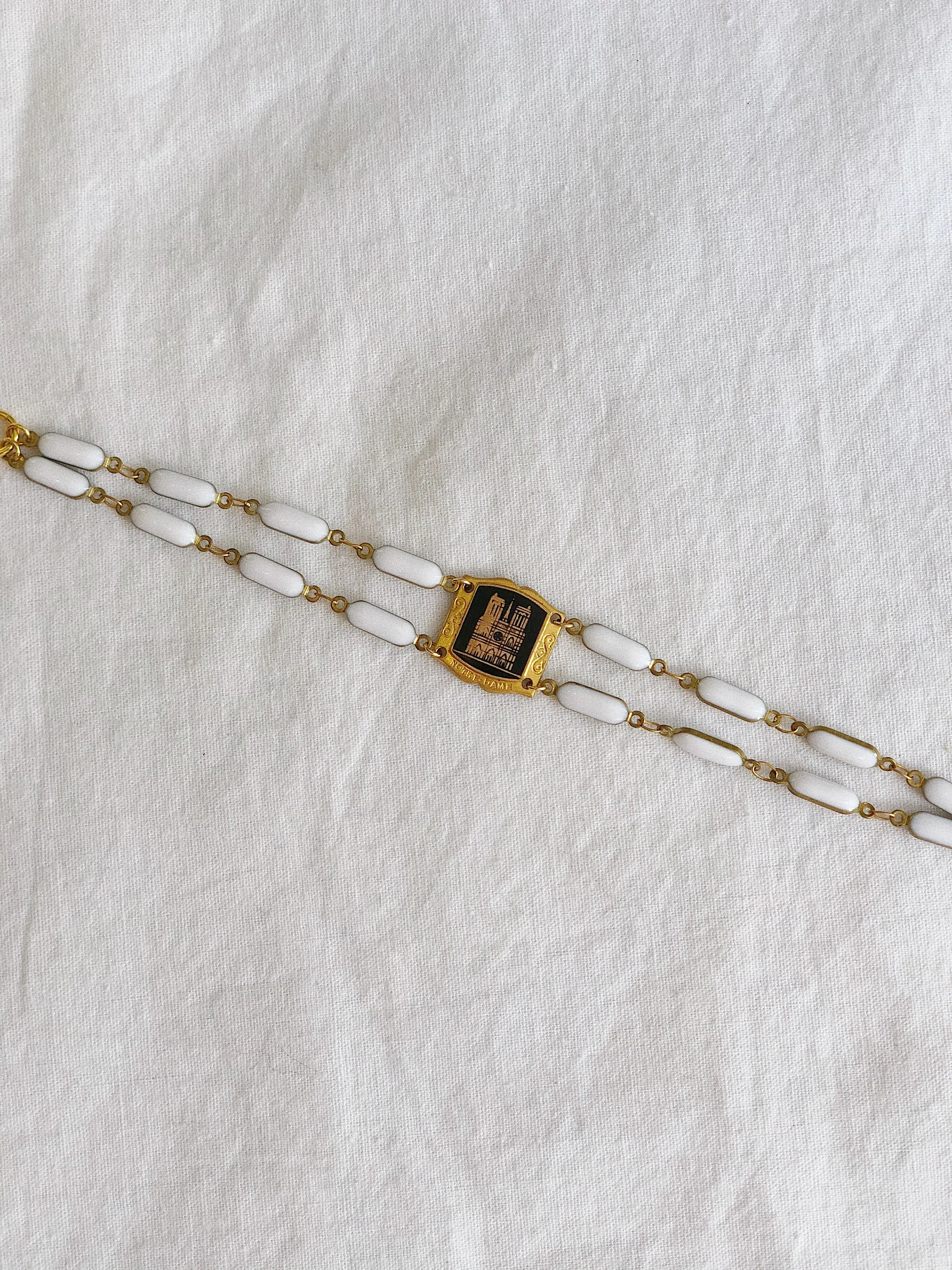 VINTAGE NOTRE DAME PENDENT BRACELET