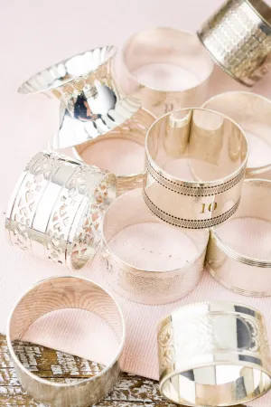 Vintage Silverplate Mix & Match Napkin Rings