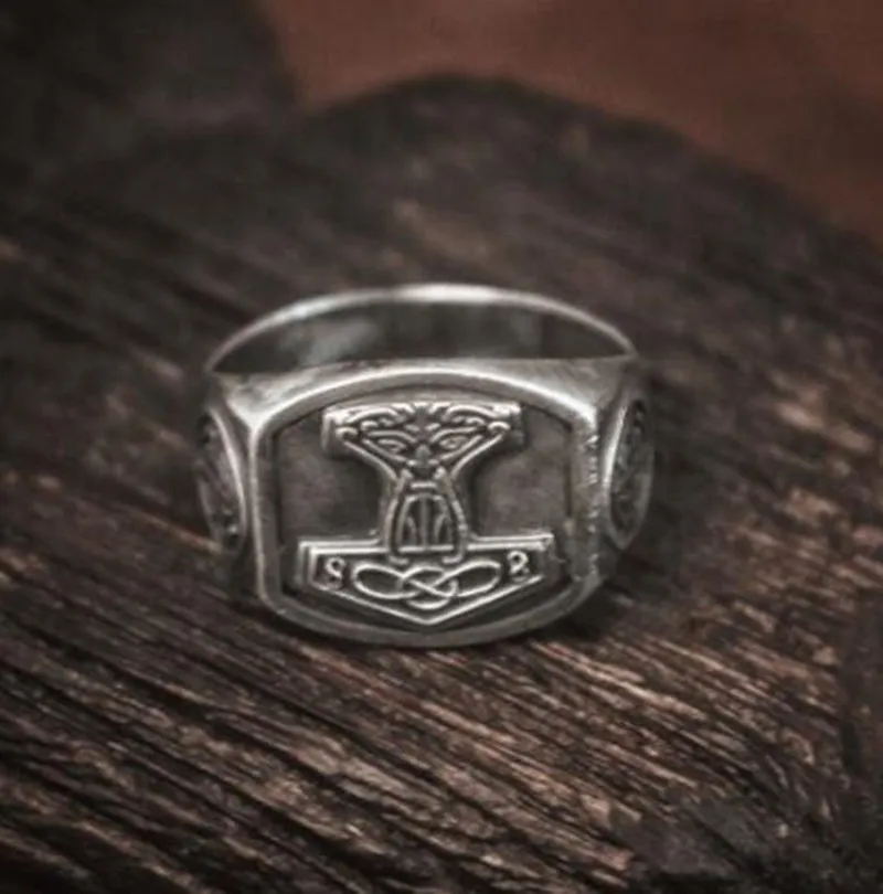 Vintage Thor Hammer Rings