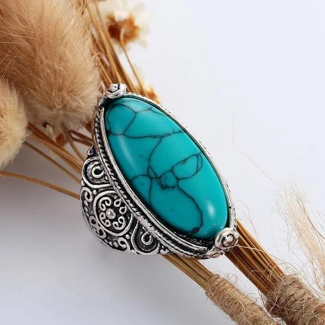 Vintage Tibetan Silver Plated Ring