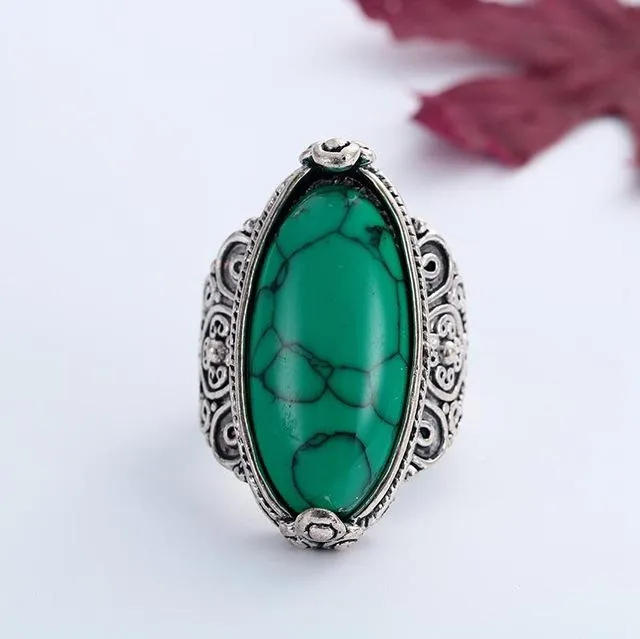 Vintage Tibetan Silver Plated Ring
