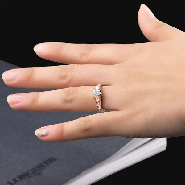 Wedding Ring 18k Gold Plated Polish Rings For Women Fashion Brand Jewelry Antique Rings Accessories