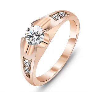 Wedding Ring 18k Gold Plated Polish Rings For Women Fashion Brand Jewelry Antique Rings Accessories
