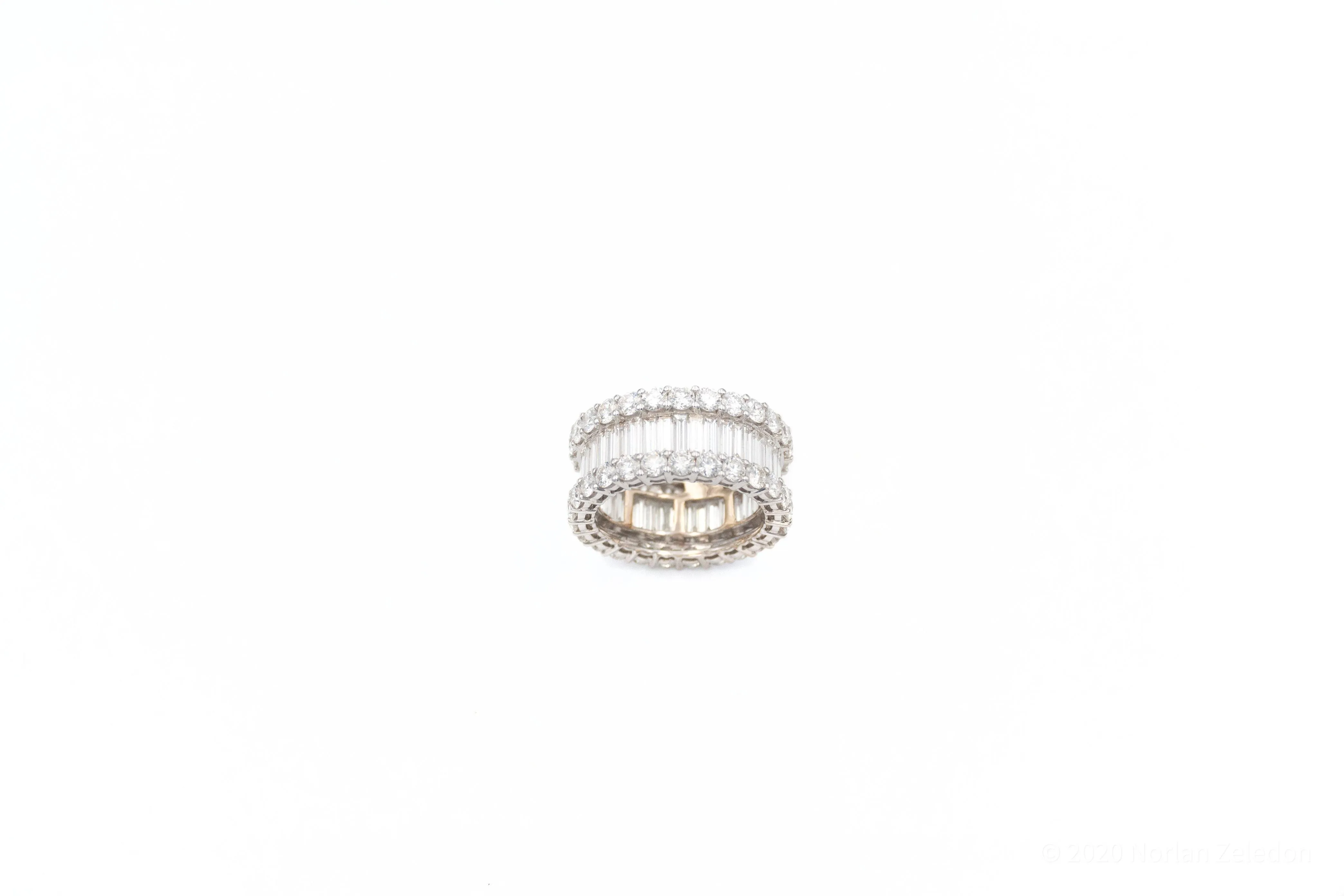 White Gold Royal Baguette Ring