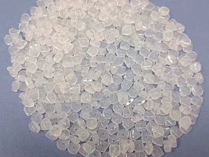 White Uneven Uncut Acrylic Beads