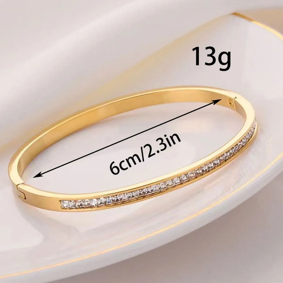 Wholesale Genuine Gold Electroplated High-end Feel Without Fading, Exquisite and Generous Stainless Steel Bracelet