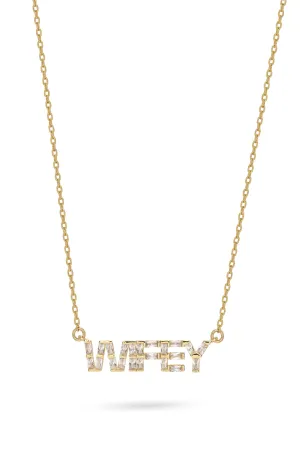 Wifey Baguette Necklace