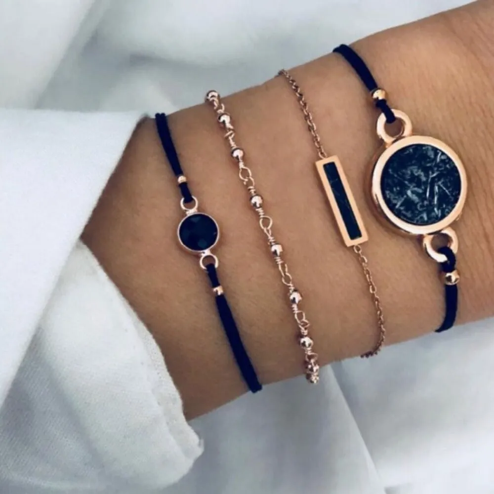 women cheap price bracelets multilayer charm bohemian bead bracelets ✈️ free.shipping