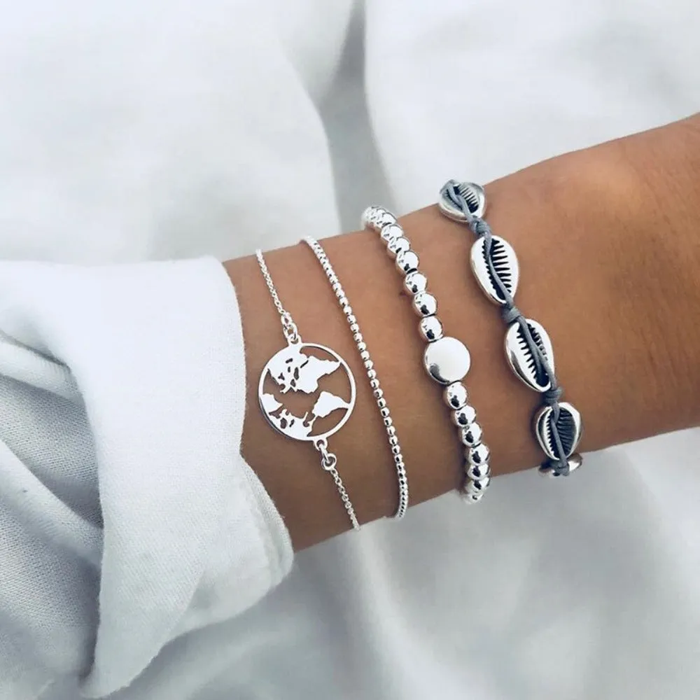 women cheap price bracelets multilayer charm bohemian bead bracelets ✈️ free.shipping
