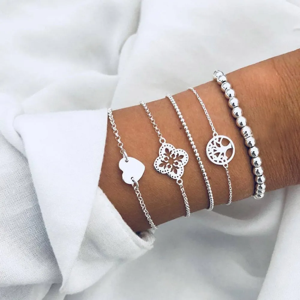 women cheap price bracelets multilayer charm bohemian bead bracelets ✈️ free.shipping