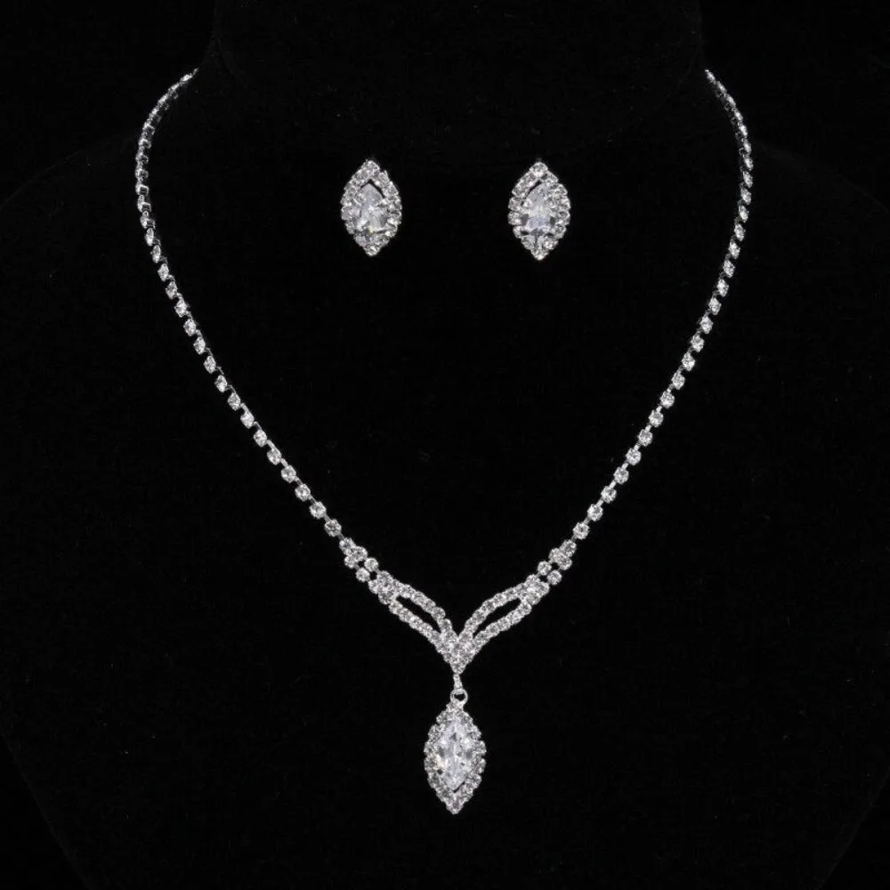 women's necklace earrings bracelets cubic zirconia jewelry combination ✈️ free.shipping