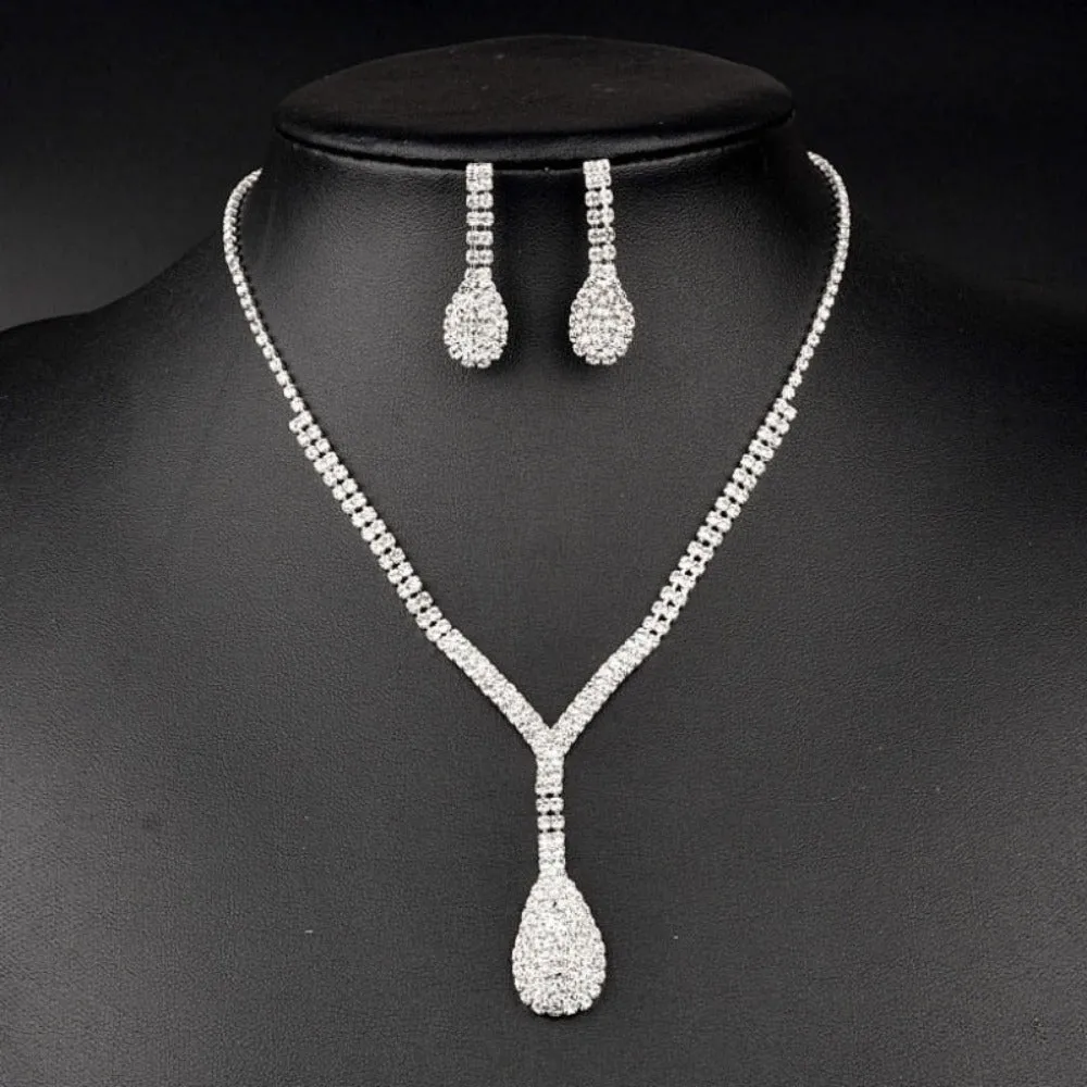 women's necklace earrings bracelets cubic zirconia jewelry combination ✈️ free.shipping