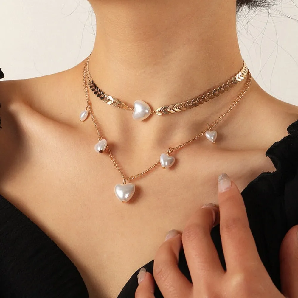 women's necklaces crystal hearts pendants rhinestones collar necklace ✈️ free.shipping