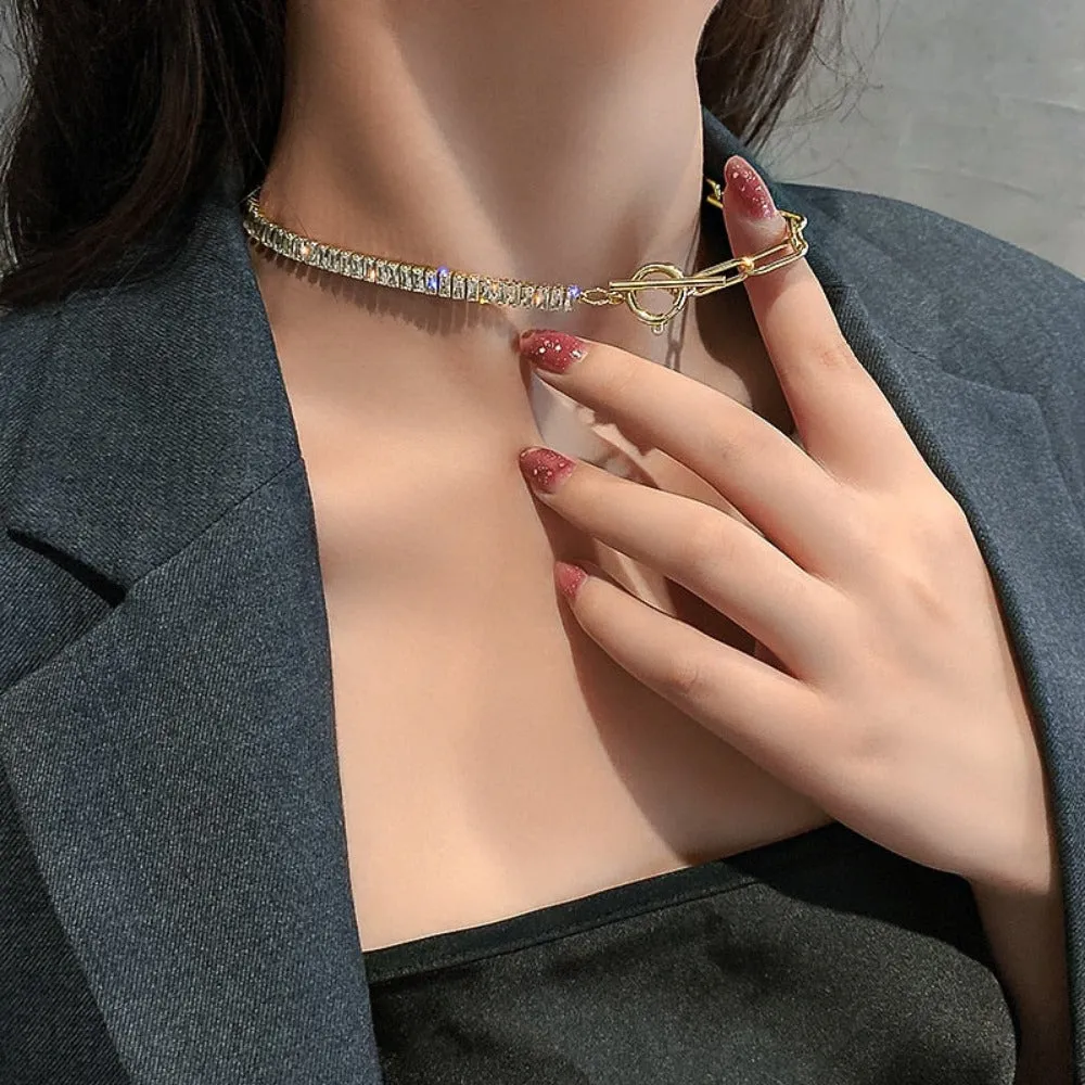 women's necklaces crystal hearts pendants rhinestones collar necklace ✈️ free.shipping