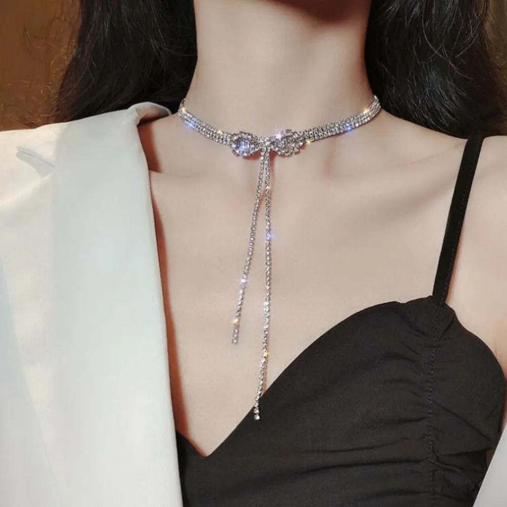women's necklaces crystal hearts pendants rhinestones collar necklace ✈️ free.shipping