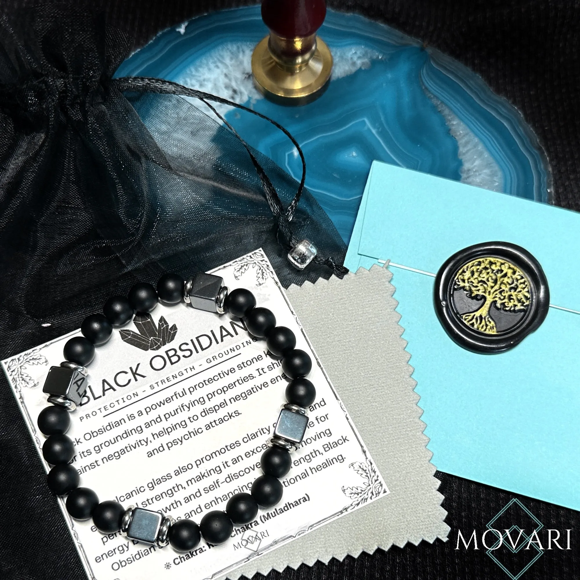 Zodiac Bracelet Matte Onyx Hematite Astrology Bracelet Birthday Gift